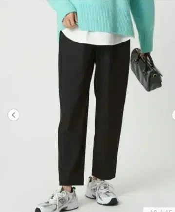 그린라벨 올마이 속기모 테이퍼드 팬츠 블랙 36 백 포켓 부착