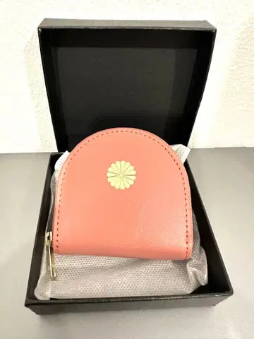 [ 황궁 한정판 ] 벚꽃 핑크 말발굽형 코인 케이스 벚꽃색 복숭아색 지갑