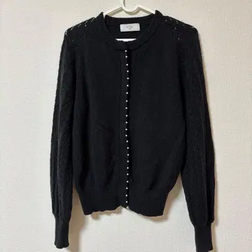 SLOBE iENA 블랙 니트 가디건