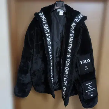 AFYF 블랙 플리스 자켓