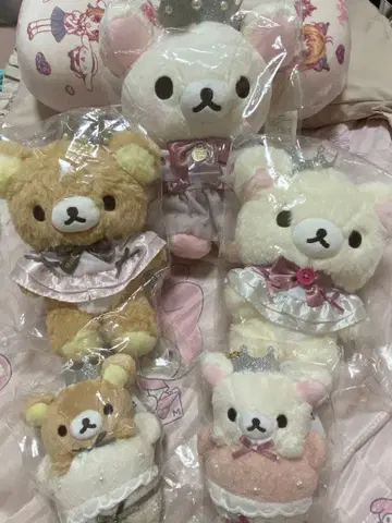 리락쿠마 코리락쿠마 메종 드 플뢰르 봉제 인형 참 세트