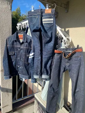 Momotaro Jeans 다크 인디고 데님 28