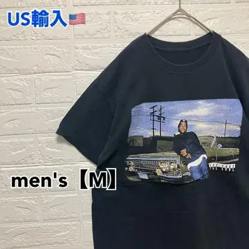 T557 [ US 수입 ] 프린트 티셔츠 블랙 계열 men's [ M ]