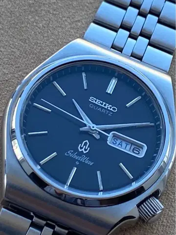 세이코 SEIKO 실버 웨이브 배터리 새상품, 새상품급 7546 모델