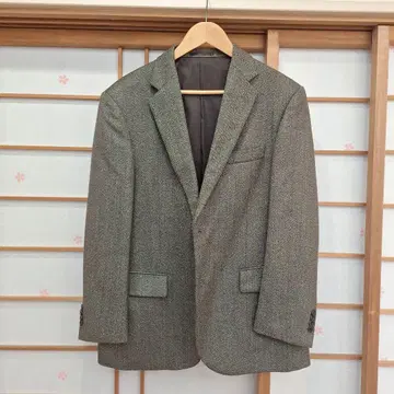 R.EGAL 헤링본 테일러드 자켓 그레이