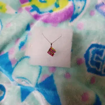 후쿠무라 글라스 레인보우 컬러 목걸이