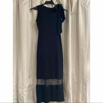 lumignon dot sheer pleats long op