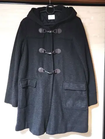 persodea 후드 부착 더플 코트 다크 그레이