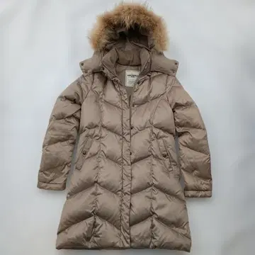 HONEYSUCKLEROSE 베이지 계열 다운 자켓 후드 부착 M 사이즈