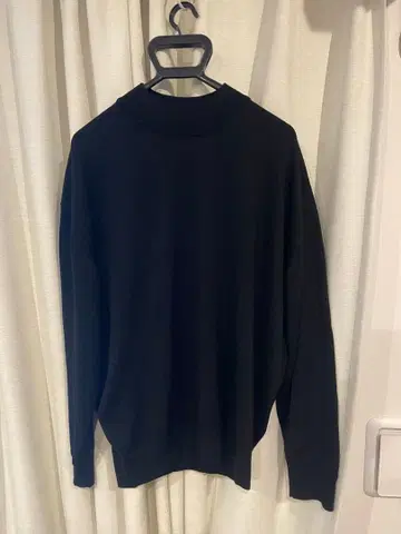 MAISON SPECIAL 블랙 니트 스웨터 하이넥