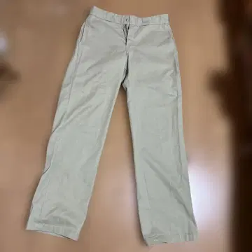 Dickies 베이지 치노 팬츠 스트레이트 레그