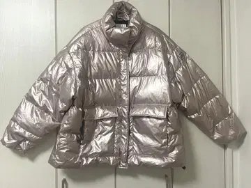 GAP 메탈릭 핑크 다운 자켓