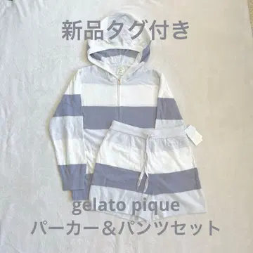 [ 미사용 새상품 ] piento pique 워셔블 스무디 보더 후드티