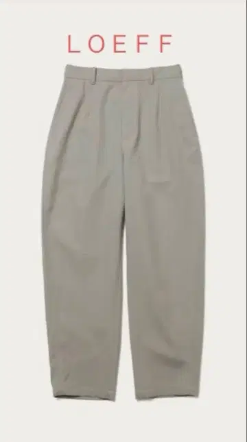 LOEFF 로에프 본탄 팬츠 테이퍼드 그레이 유나이티드 애로우즈