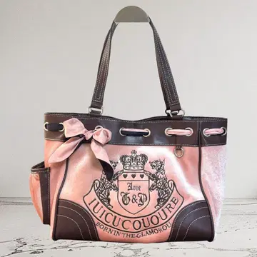 y2k 토트백 대용량 A4 사이즈 가능 핑크 자수