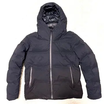 UNIQLO 유니클로 심리스 다운 후드티 블랙 M