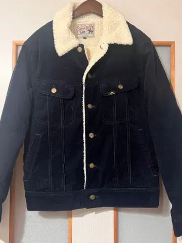 Lee Storm Rider 보아 옷깃 자켓 네이비