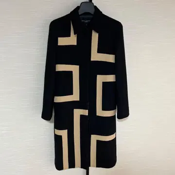 elitemodels 기하학 패턴 트렌치코트