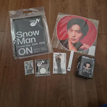 SnowMan ON 팜플렛 메구로 렌 부채 스노우 칠 소프트 비닐