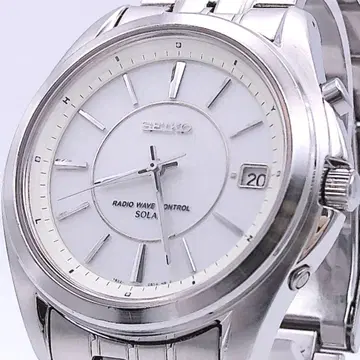 SEIKO 세이코 7B22-0BC0 솔라 전파 손목시계 실버