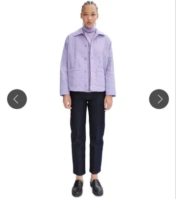 A.P.C Effie 퍼플 자켓 다운