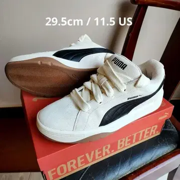 29.5cm PUMA 스니커즈 화이트 블랙