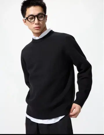 [ 새상품 ] UNIQLO 워셔블 밀라노 리브 크루넥 스웨터