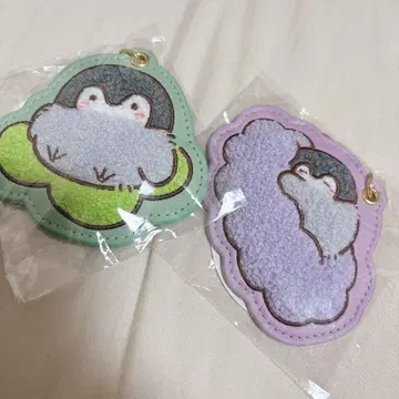 미사용 새상품 코우펜짱 자수 키링 세트