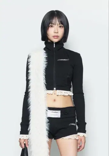 theredthread S 저지 쇼츠 레이스 자켓