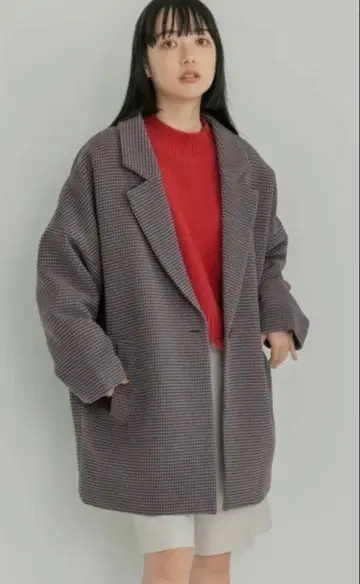 LOWRYSFARM 로리즈팜 체크 루즈 자켓 F