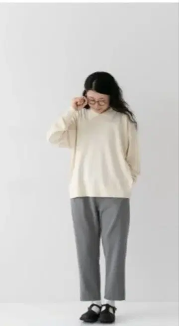 prit 트윌 스트레치 속기모 테이퍼드 이지 팬츠