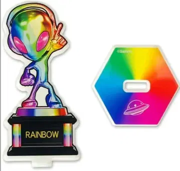sammy 에이리얀 아크릴 스탠드 레인보우 트로피 에이리얀