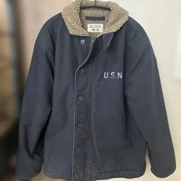 와이퍼 잉크 N1 덱 자켓 사이즈 38 네이비 N-1