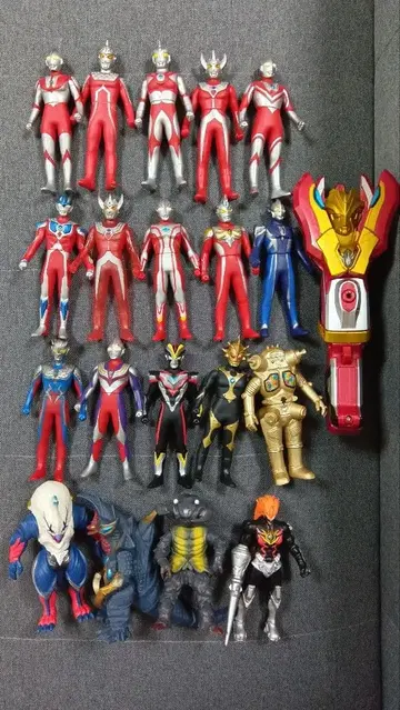 울트라맨 완구 묶음 판매 라이브 사인 소프트 비닐 빅토리 랜서