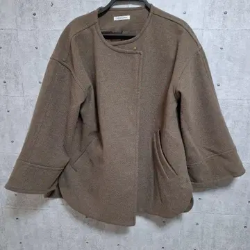 natural couture 브라운 하프 코트