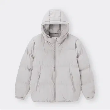 GU 히트 패디드 블루종 남성용 L 사이즈 내추럴 컬러 유니클로