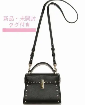 새상품 셀포드 비쥬 스터드 미니백 블랙