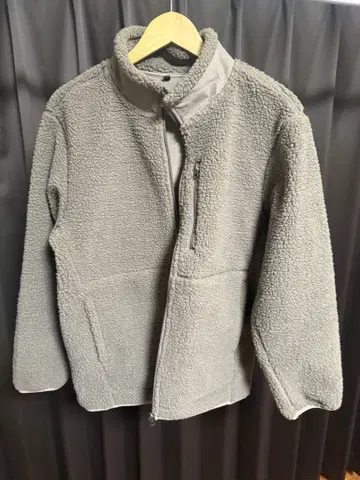 무인양품 보아 플리스 자켓 L 사이즈 모카 브라운