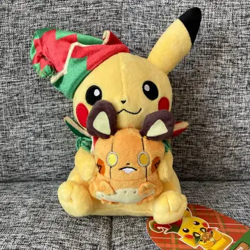 피카츄&데덴네 크리스마스 봉제 인형