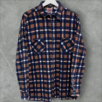 ~80s 디키즈 Dickies 프린트 플란넬 셔츠 프리넬 터키산