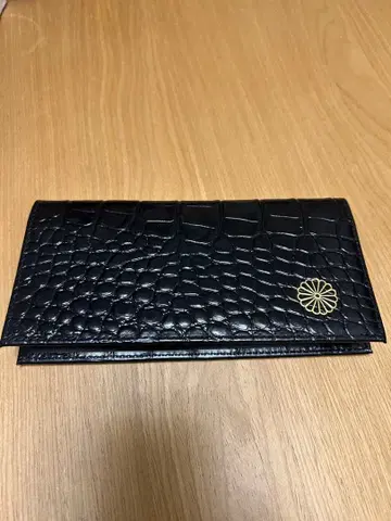 황궁 지갑 크로커다일풍 장지갑 블랙 새상품 미사용품