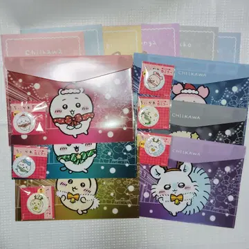 치이카와 플랫 케이스 노트 캔 거울 컴프 세트