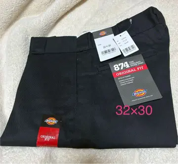 새상품 Dickies 워크 팬츠 874 블랙 32 x 30