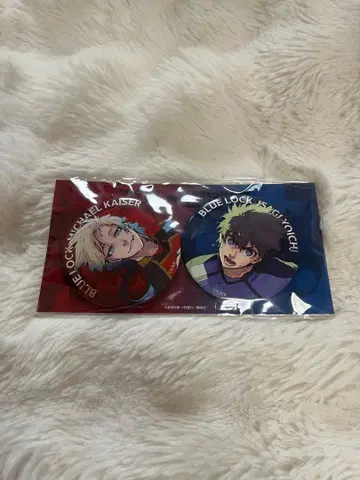 블루 록 이세탄 신규 일러스트 캔뱃지 2개 세트 이사기 요이치 카이저