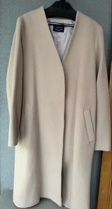 FREE'S MART/베이지 노카라 롱 코트(M) 새상품급