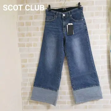 SCOT CLUB 크롭 플레어 데님 팬츠
