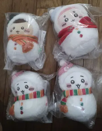 치이카와 (먼작귀) 에니마이 복권 봉제 인형 마스코트 e상 4개 세트