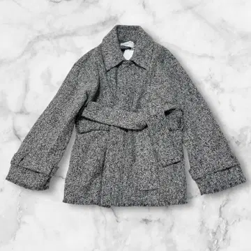[ 새상품 택 포함 ] MANOF 마노프 트위드 코트 아우터 자켓
