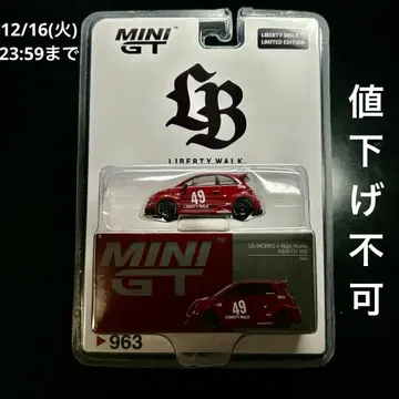 한정판 mini gt LBWK 아바르트 595 블리스터 Red LB웍스
