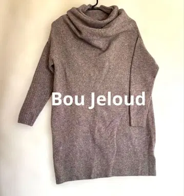 [ Bou Jeloud ] 야크 40% 혼방 변형 튜닉 기장 니트